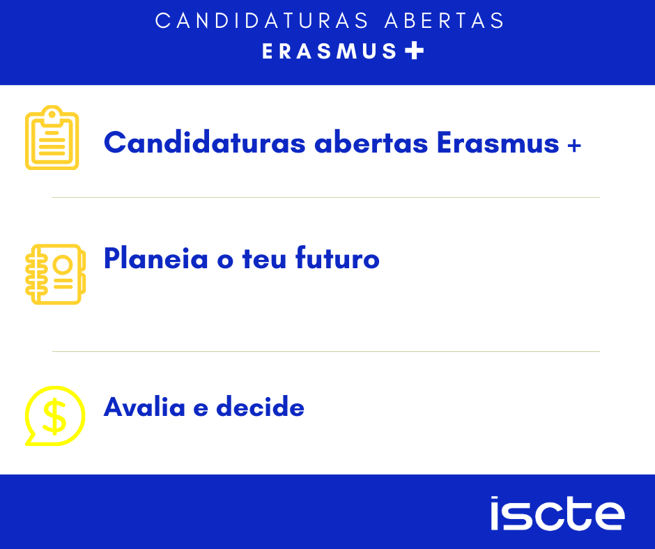 Candidaturas Erasmus + fecham a 7 de fevereiro