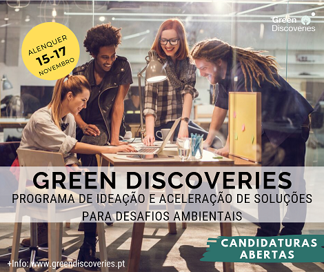 Programa de Ideação e Aceleração de Soluções para desafios Ambientais – Green Discoveries