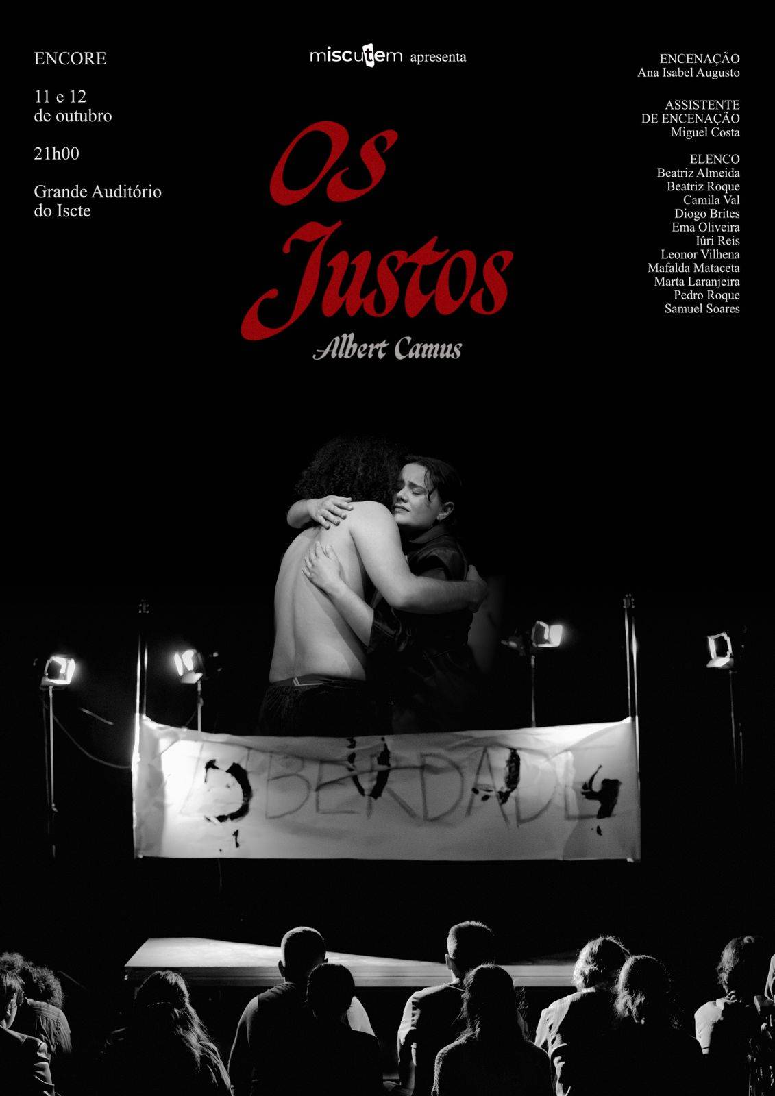 "Os Justos" - peça de teatro do mISCuTEm - Grupo de Teatro do Iscte