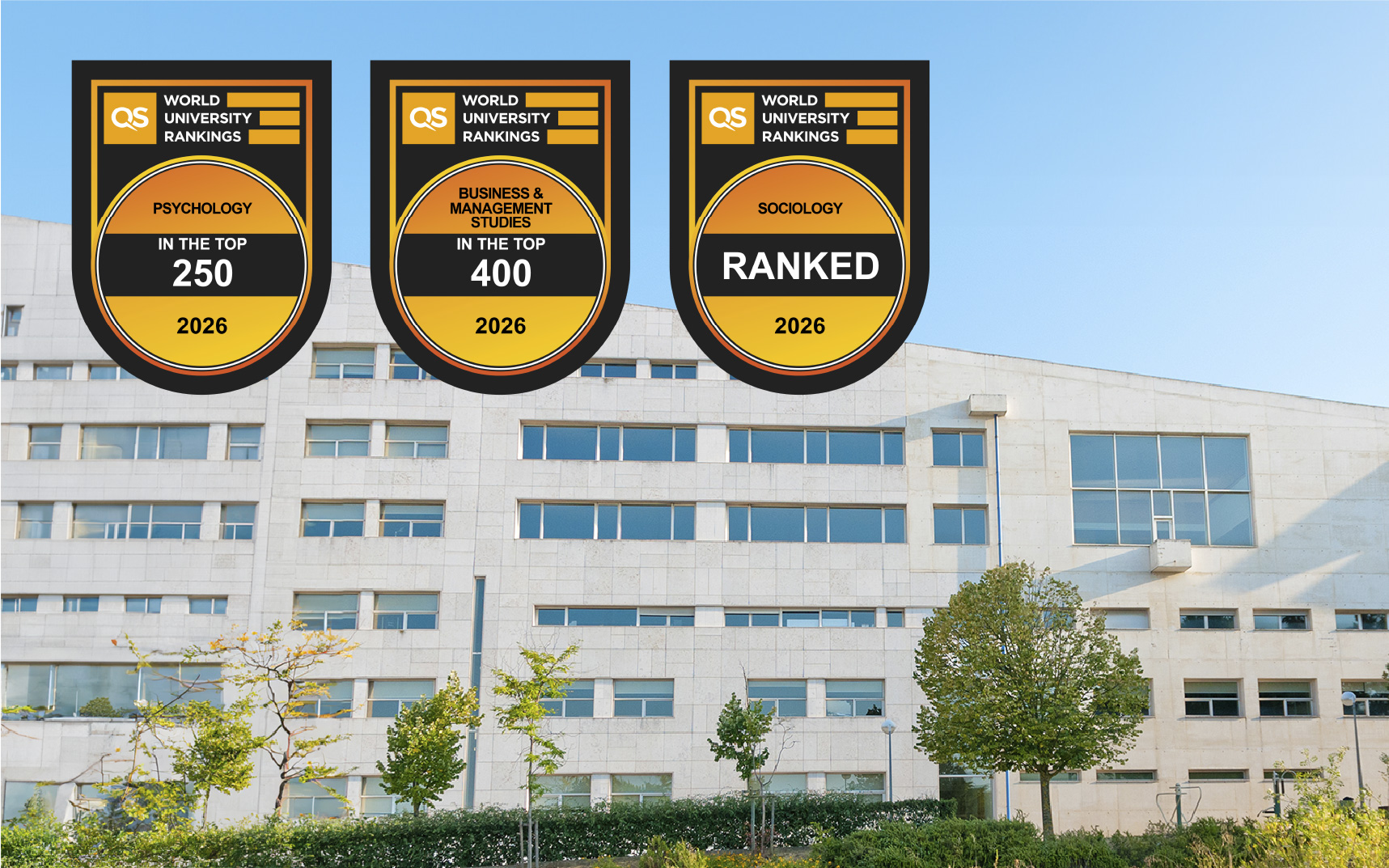 Psicologia, Sociologia e Gestão do Iscte em destaque no ranking QS Subject 2026